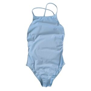 NWOT Speedo Platinum Collection Sky Blue 1 pc Swimsuit Size 4